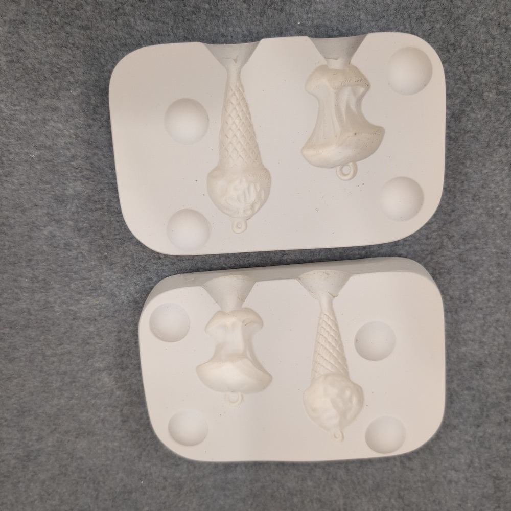Mini Max Molds 52 Resin Casting Mold Apple Ice Cream Cone Christmas Ornaments‎ - Picture 2 of 4